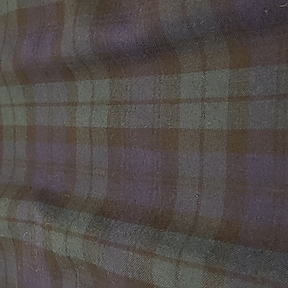 EUC VTG Saks Fifth Ave Black Label 100% Wool Navy/Green Satin Lined Jacket - Picture 13 of 16